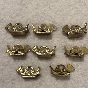 Ribbon and French Horn Name Card Holder, Set of 8